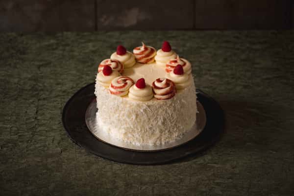 Coconut Lemon Berry Cake