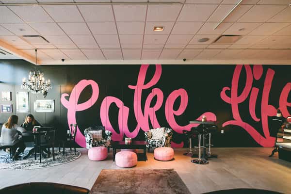 interior of store cake life