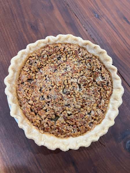 Pecan pie slice