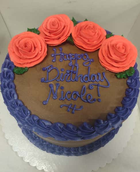 Birthday Cake with roses