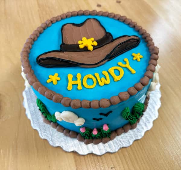 Howdy Cake with Cowboy Hat