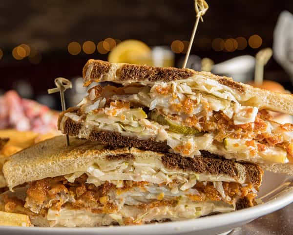 Crispy Haddock Reuben