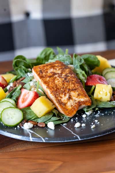 SALMON SPINACH SALAD