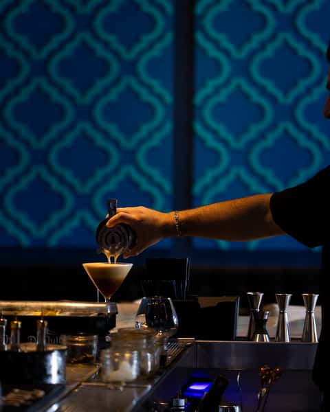 making a drink