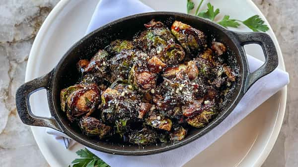 Crispy Brussels Sprouts with Bacon