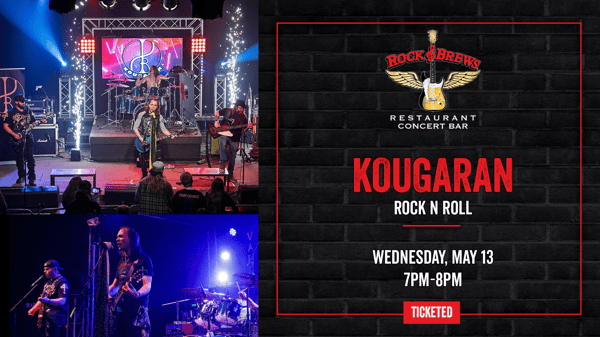 Join us for a night of live music with Kougaran, delivering high-energy rock n’ roll with powerful vocals and electrifying performances that keep the crowd moving.