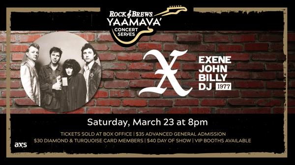 Rock & Brews Concert Series - X, March 23