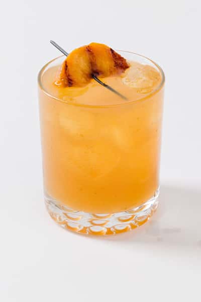 Peach Bourbon Smashed