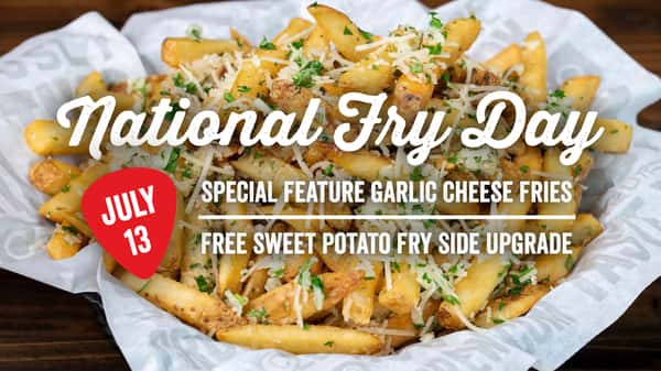 National Fry Day American Food & Live Music Restaurant Rock & Brews