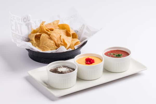 Dip Trio - Queso / Beans / Salsa