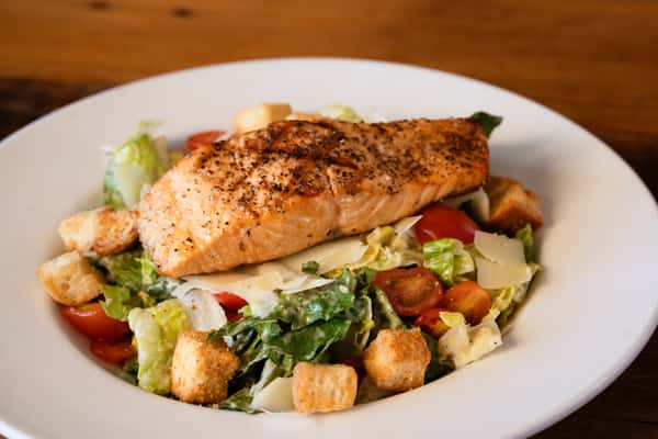 Paint It Blackened Salmon Caesar Salad