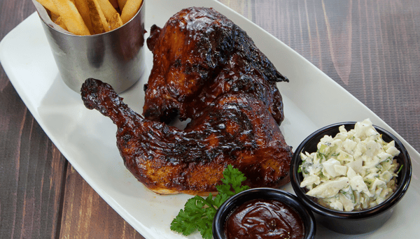 Fire-Roasted BBQ Half Chicken