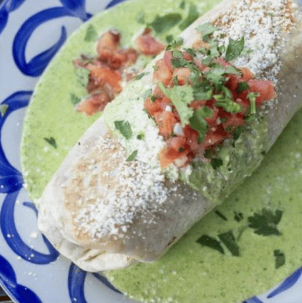 ACHIOTE CHICKEN BURRITO