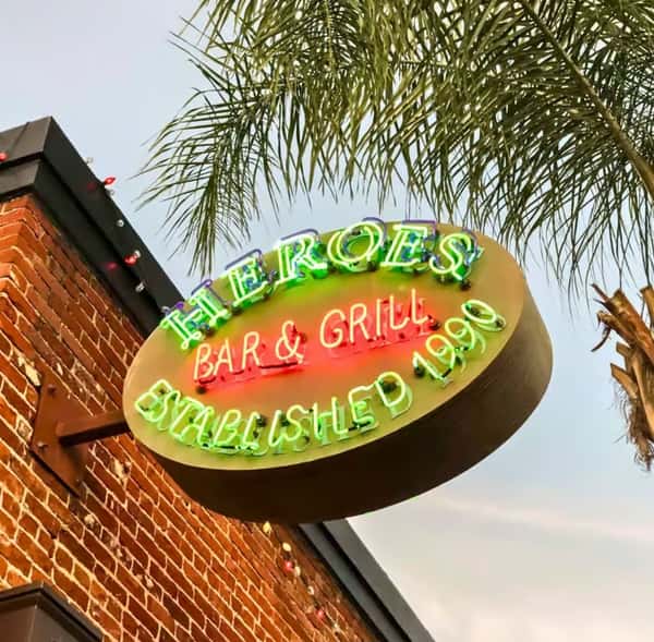 Heroes Bar & Grill Fullerton Logo