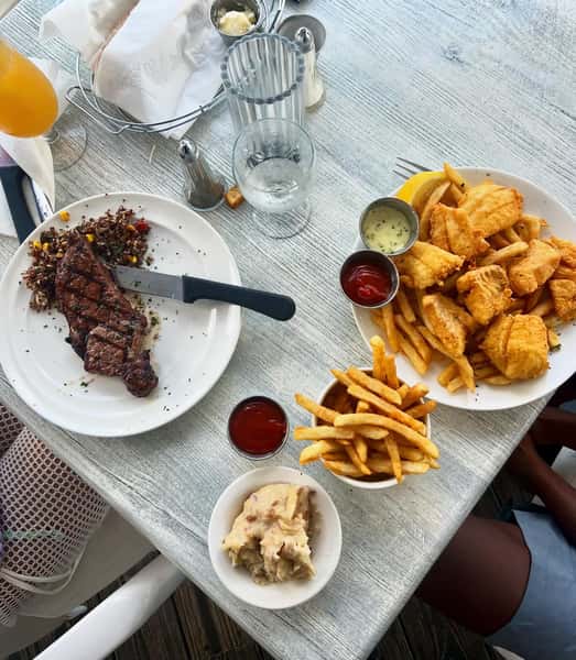 table of menu items