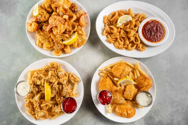 Fried seafood group