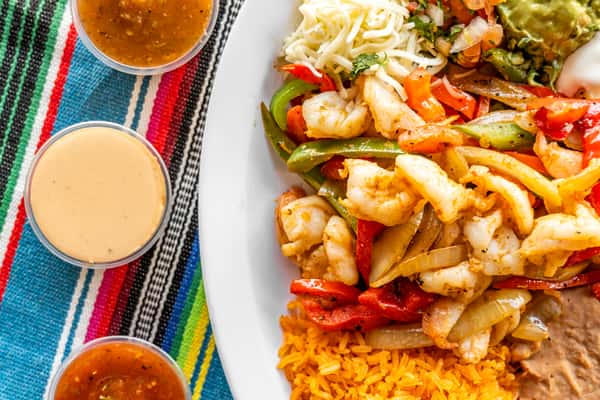 Shrimp Fajitas Plate