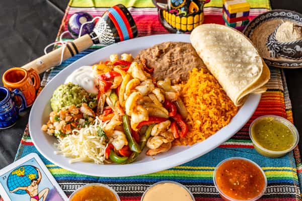 Shrimp Fajitas Plate