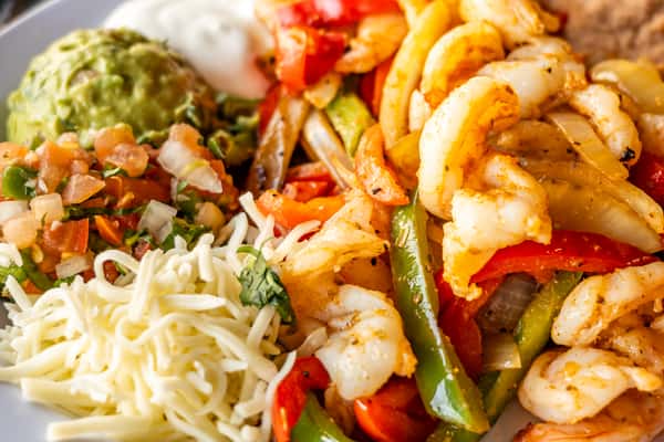 Shrimp Fajitas Plate