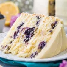 Lemon Blueberry Mascarpone Cake