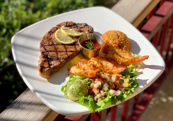 Rib Eye & Shrimp