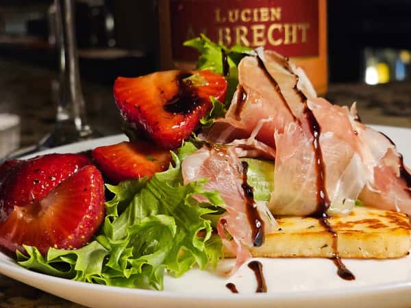 Strawberry and parma ham