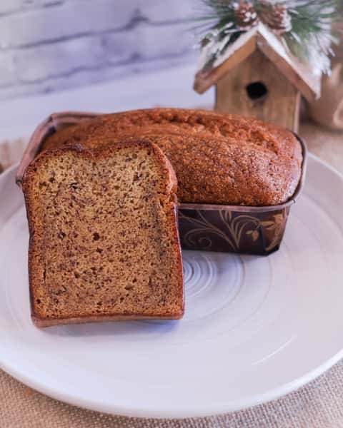 slice banana bread