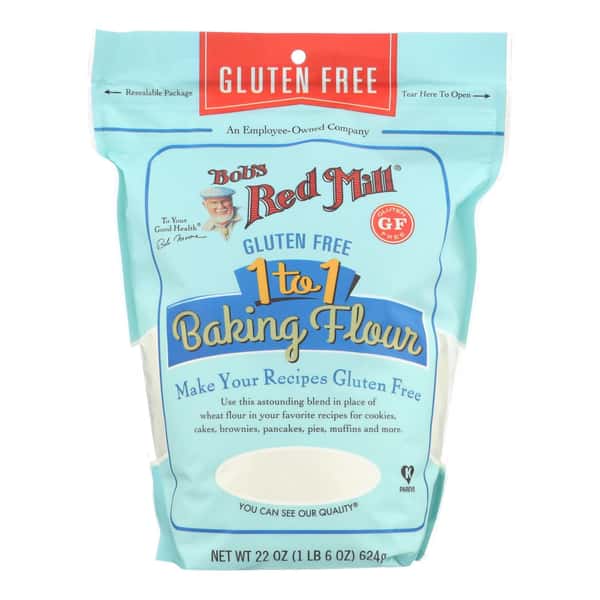 Bobs Red Mill, 1-to 1 Baking Flour Gluten Free, 22 Oz(Case of 4)