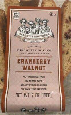 Cranberry Walnut Biscotti Cookies