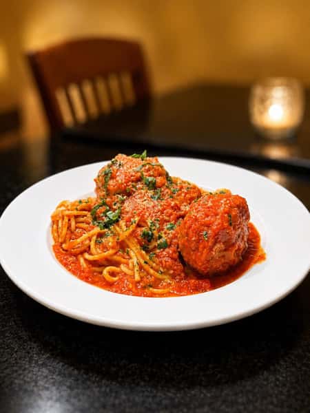 Spaghetti and meatballs