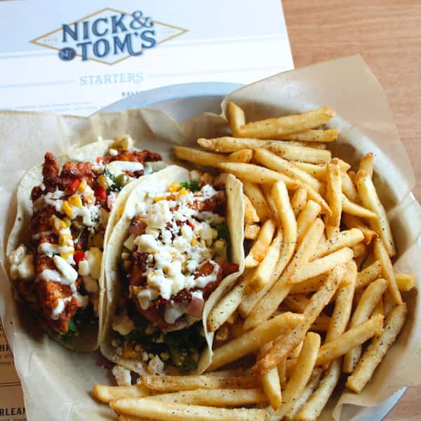 Fried Chicken Street Corn Tacos