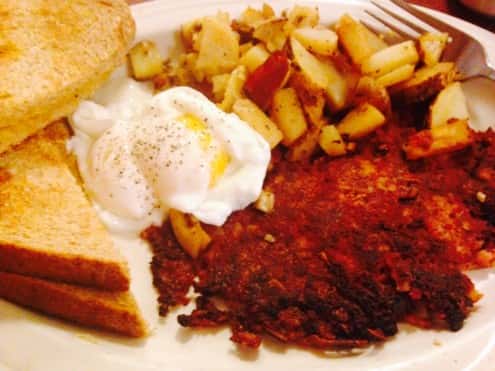 Homemade Corned Beef Hash & One Egg