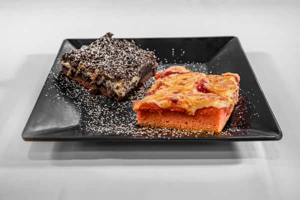 Gooey Butter Cake with ice cream