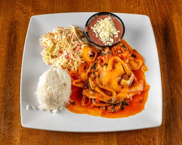 Bistec Encebollado Guisado