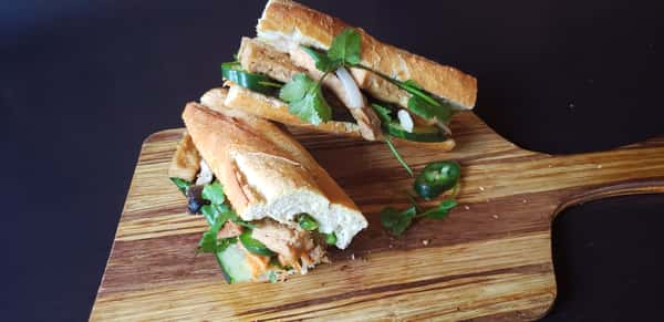 Viscount (Vegetarian) Baguette Sandwiches (Banh Mi) Monarch 9 Cafe