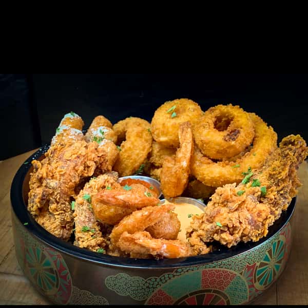 Bowl of fried food