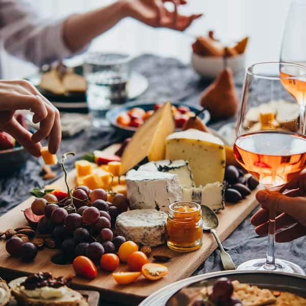 Table full with food