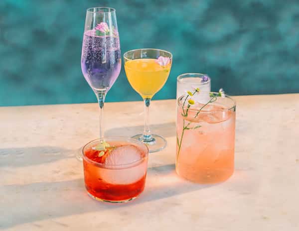 Five different cocktails