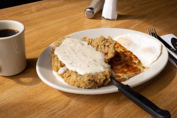 Chicken Fried Steak & 2 Eggs*