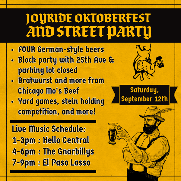 Joyride Oktoberfest Details