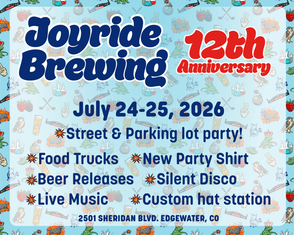Joyride 12th Anniversary Poster with details