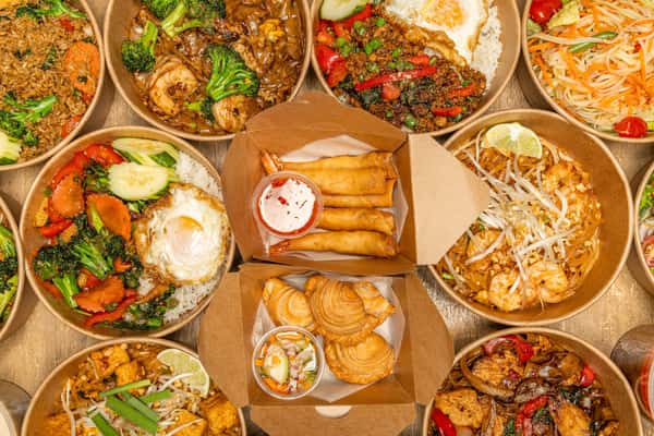 Group shot of food