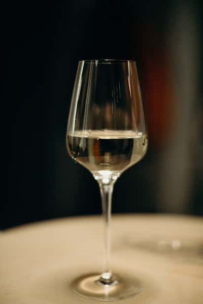glass of white wine