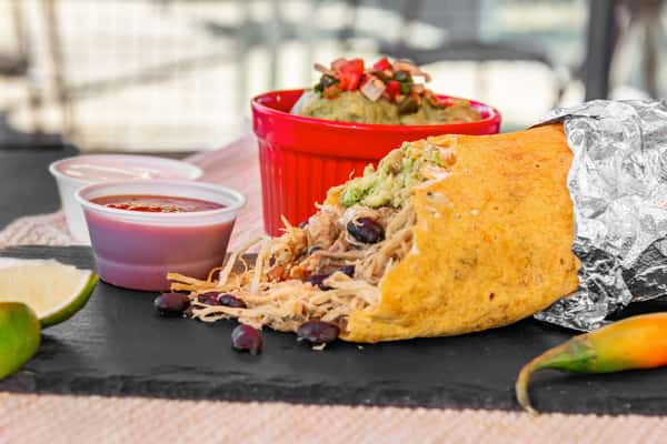 Carnitas burrito and The Desperado