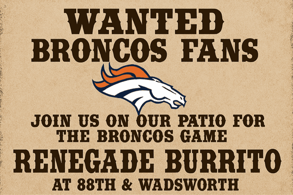 broncos happy hour