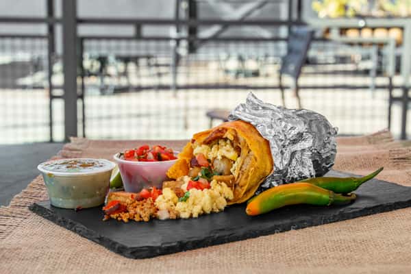 Warm up with our Inferno breakfast burrito