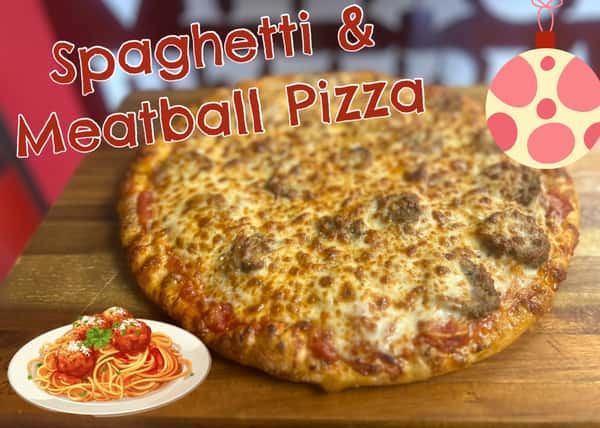 🔐SPAGHETTI & MEATBALL PIZZA