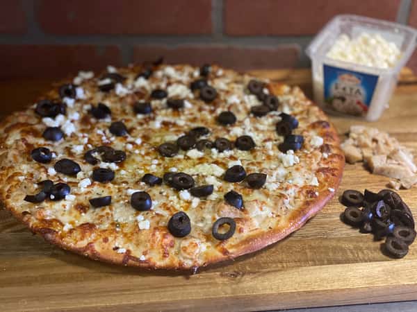 🔐 GREEK CHICKEN PIZZA