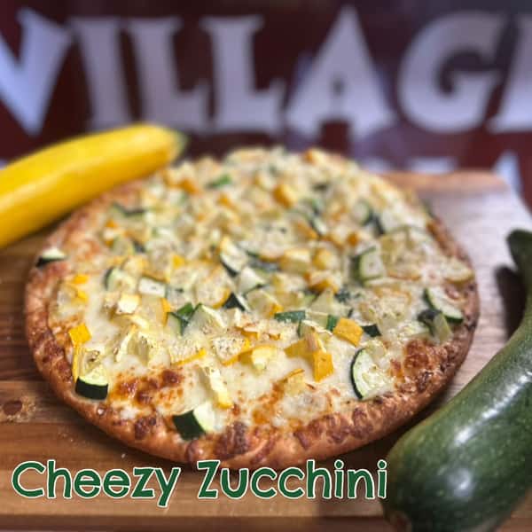 CHEEZY ZUCCHINI PIZZA