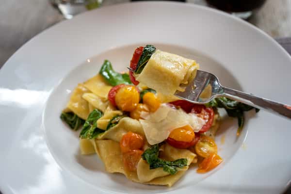 Summer Pasta Primavera- house made egg pappardelle with roasted vegetables-16 copy